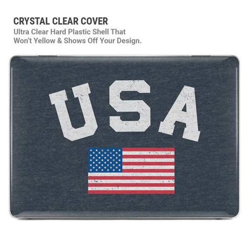 USA with American Flag MacBook Pro 14in (2021-24) Case plus Skin